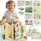 Aurasys Toddler Busy Board - Montessori Busy Book Travel Toys Sensory Board