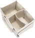 Parker Baby Diaper Caddy, Nursery Storage Bin and Car Organizer for Diapers and Baby Wipes (White, Regular)