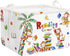 Clastyle Reading Corner School Classroom Book Basket, 36L Large Monkey Book Tree Shelf for Kid Room, Collapsible Storage