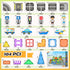 104 Set, 3-5 5-7 4-8, 3+ PCS Magnetic Tiles Road STEM Construction Toys for Kids Ages Magnet Building Blocks