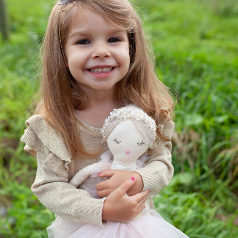 MON AMI Ballerina Stuffed Doll - 22” Plush Doll for Girls, Toy or Room Decor, Great Gift for Kids