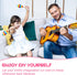 6 Leitee Pcs DIY Wood Maracas Unfinished Hand Painted Maracas Party Favor Wooden Rumba Shakers Hand Percussion Rattles