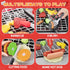 Kids BBQ Grill Kitchen Playset - 2-Layer Barbecue Outdoor Play Grill Toy with Smoke, Sound & Light for Toddler Boys