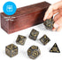 Wiz Dice Titan Dice Set - Polyhedral Large Dice for Tabletop RPG Adventure Games with Wooden Box - DND Jumbo Dice