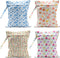 VBCVBGFH 4 Pack Colorful Flowers Wet Bag Waterproof Washable Reusable Wet Dry Bag