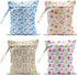 VBCVBGFH 4 Pack Colorful Flowers Wet Bag Waterproof Washable Reusable Wet Dry Bag