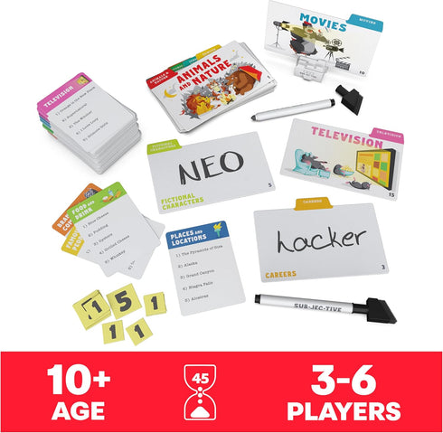 SUBJECTIVE - A Personality Trivia Game for Family Game Night, Card Game for 3-6 Players