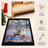 2000 1500 1000 500 Jigsaw Puzzle Mat Roll Up - Pieces Puzzel Matte, Black Roll-Up Puzzles Mats Felt Save Trays