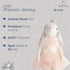 MON AMI Princess Bunny Stuffed Doll, 18", Soft Plush Animal Doll for Kids, Use as Toy or Room Décor