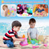 Set 3-10, Set Dreamon Collapsible Beach Toys for Kids Collapsible Sand Bucket Shovels with Mesh Bag and Beach Molds