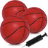 3 Pack 6" Mini Basketballs for Kids, PVC Mini Toy Basketball for Indoor and Outdoor Basketball Hoops