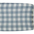 Mebie Baby Changing Pad Cover, Dusty Blue Gingham, 100% Muslin Cotton Changing