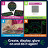 Learning Resources STEM Explorers Geo-Glow Art Kit - Glow in The Dark Toys, Kids Art Display, Homeschool, Fine Motor