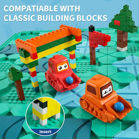 Logical Road Builder Games, STEM Family Board Game, Educational Smart Brain Teasers for Kids Age 4-8 Birthday Gifts