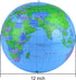 Coopay Inflatable Globe, PVC World Globe Inflatable Earth Beach Ball for Beach Playing or Teaching