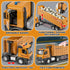 3 4 5 6 7 3 16.5" HAPYAD Dump Truck Toy for Years Old Boys, Large Semi Truck with Metal Cab, Lights and Sounds