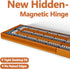 Set 2-Track 6 Small Size Travel Wooden Cribbage Board Game Foldable Cribbage with Magnetic Storage, Metal Pegs & Full