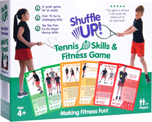 Shuffle Up Tennis Card Games - 70+ Fun & Active Skills Cards