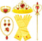 Princess Dress Up Accessories, 7pcs Dress Up Set for Toddler Girls (Yellow, 7PCS)