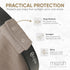 MOZAH Baby Car Seat Cover - Warm Taupe, 100% Organic Muslin, Soft, Breathable and Lightweight Baby Essentials