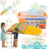 ZOZOPLAY Straw Constructor STEM Building Toys, 800 Piece Straws and Connectors, Colorful Interlocking Engineering Toys