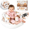 Inflatable Chair for Baby with Safety Harness, Built-in Pump & Non-Slip Base