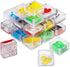 Bedwina Mini Cube Puzzle Box Set - 24 Pack 1.5 Inch 3D Brain Teaser Maze Ball Toy Puzzles for Kids, Teens, Adults