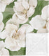 Sweet Jojo Designs Sage Green Boho Flower Floral Girl Soft Baby Blanket