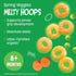 8 0.32 (Pack 4) Earth's Best Organic Melty Hoops, Bite-Sized Snacks for Babies Months and Up, Spring Veggie, Ounce