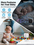 NUOTUN 2.8 1080P 2-Way Baby Monitor with Camera and Audio, Baby Monitor No Wifi with Clip for Crib & Stand, Portable HD