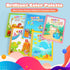 CMTOOP 5 Pack Reusable Water Coloring Book for Toddlers, Water Doodle Book Toys, Paint with Water Books,Mess-Free