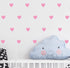 100 Pieces DIY Heart Wall Decal Vinyl Sticker, Removable Nursery Decoration for Baby Kids Bedroom (Soft Pink)