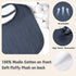 Muslin Baby Drool Bibs 10-Pack, Soft Square Adjustable Bandana Bibs for Unisex Newborn Baby Girls & Boys