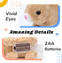 7'' Hopearl Hopping Rabbit Interactive Electronic Pet Plush Bunny Toy with Sounds and Movements Animated Walking Wiggle