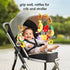 3 6 9 12 Gifts,4 Pack TUMAMA Baby Toys for Months,Hanging Fruit Rattles Avocado,Banana,Orange and Strawberry,Stroller