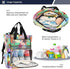 YANENDIE Backpack, Backpack Backpack Colorful Starfish Diaper Bag Unisex Travel Baby Diaper Bags with Stroller Straps