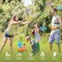 Outdoor Toys for Kids Ages 3-8, Flying Disc Rocket Launcher Toy for Outside Yard Activities, Birthday Gift for Toddlers