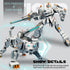 CSDCSD 6-12 Animals Transforming Robots Toy for Kids Deformation Tiger Action Figure Deformation Tiger Model, Portable