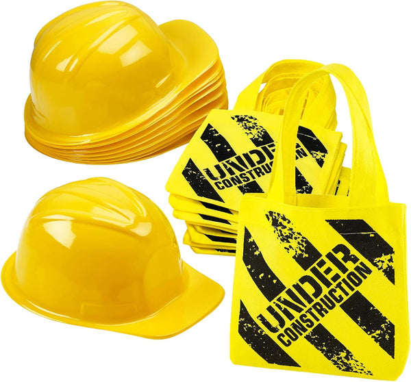 Bedwina Construction Themed Party Supplies - (24 Pack) Construction Party Favors Hat