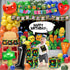 1st NANAGALI Hey One Bear Sensory Fruit Birthday Decorations - Dancing Fruit Birthday Party Backdrop Balloons Arch Box