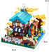 Autumn Architecture Flower Treehouse Micro Blocks Building Set for Adults, Mini Bricks Model Kit, Creative DIY Gift