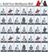 SHIYIJIA Collectibles(12PCS) Minifigures Acrylic Display Case Action Figure Building Block Display Box