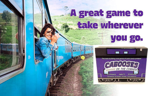 Easy, Fun, Educational Family Friendly Train Building Card Game - 2-5 Players, Ages 7+