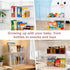 Penitue 3-Tier 2 Countertop Baby Bottle Organizer, Clear Acrylic Storage Box with Removable Dividers & Magnetic Door