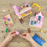 Pink Girls Seaside Beach Villa Friends Building Set, Compatible with Lego Friends Educational Toy for Kids Age 6-12