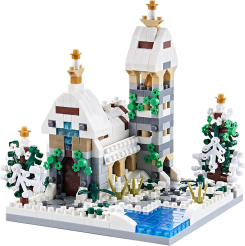 Four Seasons Flower House Botanical Collection, 4 Models Micro Mini Blocks Building Set for Kids and Adults