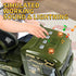 Toys,25.6" 2 3 4 5 Dwi Dowellin Green Military Big Truck Semi Truck Toy with Helicopters and Tank,Army Toys with Lights