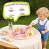 Sets 3-5, Set 4-6, Set 3-6 Wooden Tea for Toddlers Tea Party for Little Girls Toddler Tea with Teacups, Dessert Food