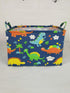 Kids Storage Basket with Blue Dinosaur Pattern, Rectangle Laundry Hamper, Baby Toys Storage Box with Handles for Boys