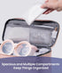 NCVI Breast Pump Storage Bag for Pumps and Extra Parts, Large Capacity Portable Pump Carrying Case with Handle
